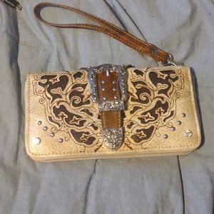 New western clutch wallet